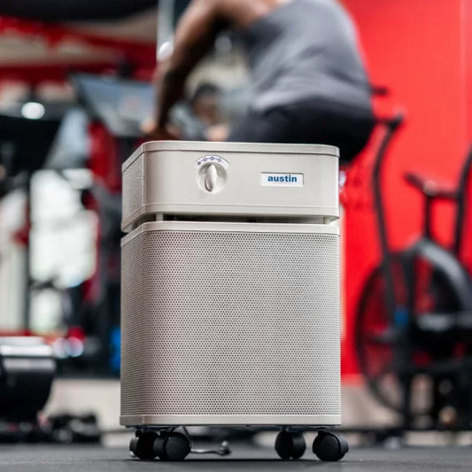 Austin Air Healthmate Plus Machine in the gym