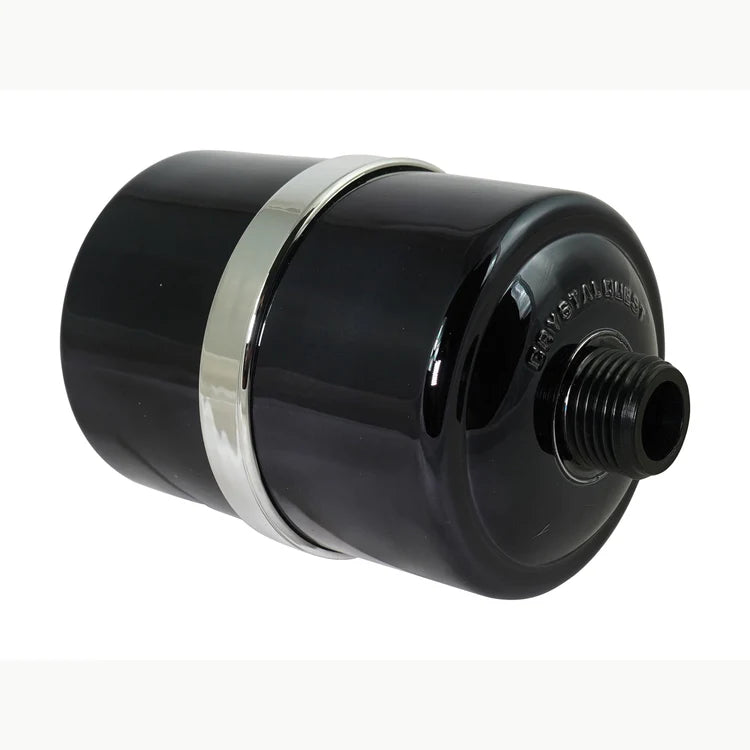 Black Crystal Quest Shower Filter without shower head attachment