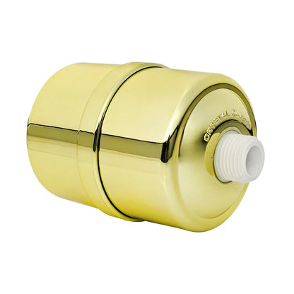 Gold Crystal Quest Shower Filter without shower head attachment